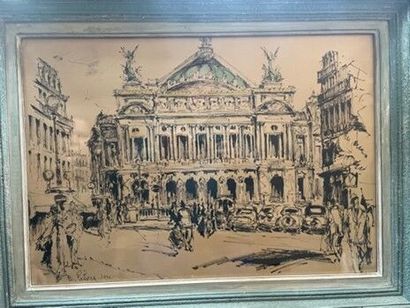 B. LECLERCQ (XXème siècle)
L'Opéra Garnier
Dessin...