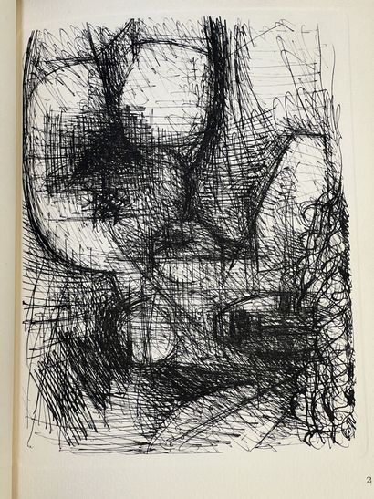 null Marcel GROMAIRE (1892-1971):
"Standing Nude".
India ink, signed lower left and...