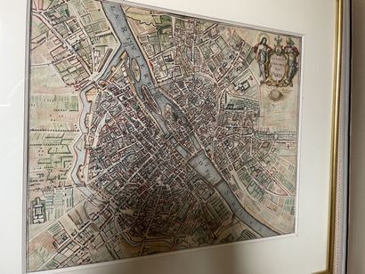 null GEOGRAPHIC MAP of the city of Paris
Engraving of the XIXth century.