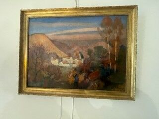 null Jules-Emile ZINGG (1882-1942)
Landscape with houses 
Oil on canvas signed