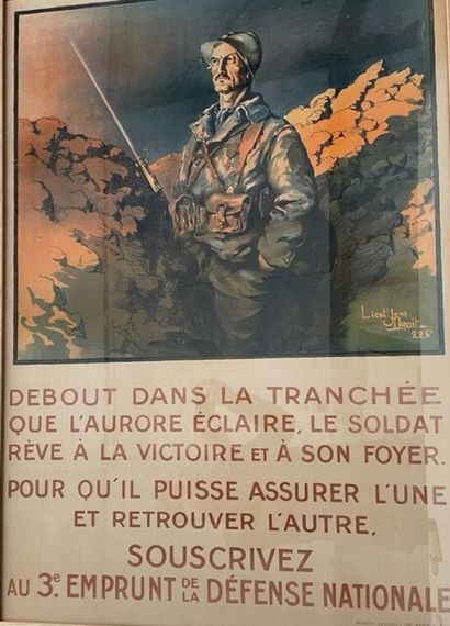 null Jean DROIT (1884-1961)
3e EMPRUNT de la DÉFENSE NATIONALE."DEBOUT DANS LA TRANCHÉE"...