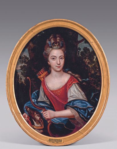 ÉCOLE FRANÇAISE de la fin du XVIIe siècle
Portrait...