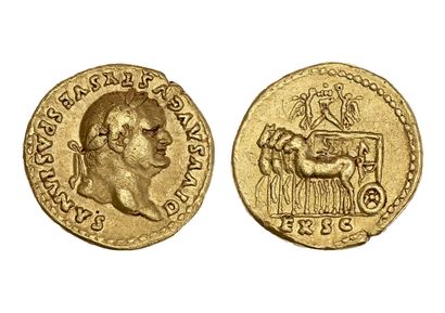 VESPASIEN (69-79)
Auréus. Rome (restitution...