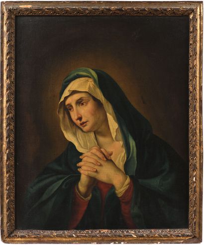null ÉCOLE FRANÇAISE du XIXe siècle
Vierge priant
Huile sur toile.
73 x 59 cm
D'après...