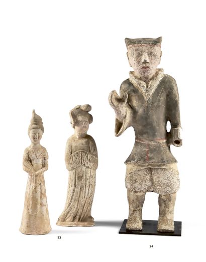 CHINE - Dynastie Tang (618-907)
Deux statuettes...
