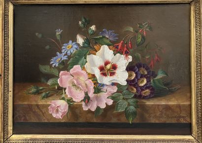 null Ange Louis Guillaume LESOURD DE BEAUREGARD (1800-1875)
Jetée de fleurs sur un...