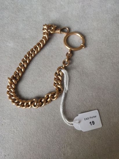 Chain vest in yellow gold 750 thousandths,...