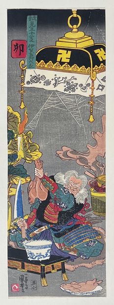 null Utagawa Kuniyoshi (1797-1861)
Ai-tanzaku from the series Buyû mitate jûnishi,...