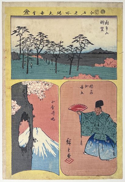 null Utagawa Shigenobu (Hiroshige II) (1826-1869)
Sept oban yoko-e de différentes...