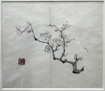 null CHINE - Vers 1900
Ensemble de neuf estampes d'après le Studio des dix bambous...