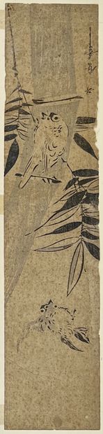 null Kitagawa Utamaro (1753?-1806)
Deux ko-tanzaku, sumizuri avec usuzumi, Deux moineaux...