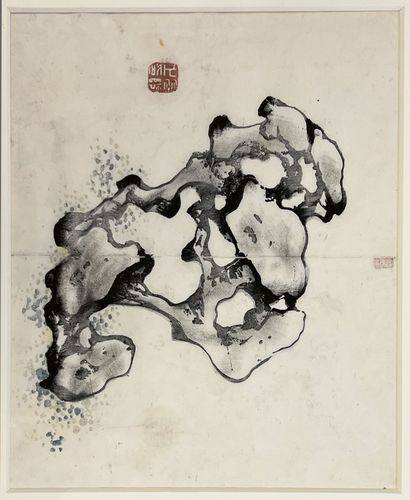 null CHINE - Vers 1900
Ensemble de neuf estampes d'après le Studio des dix bambous...