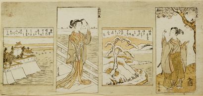 Suzuki Harunobu (1725-1770)
Hosoban yoko-e,...