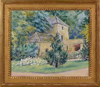 null Jeanne BAUDOT (1877-1957)
Jardin au printemps
Huile sur toile.
44 x 52 cm