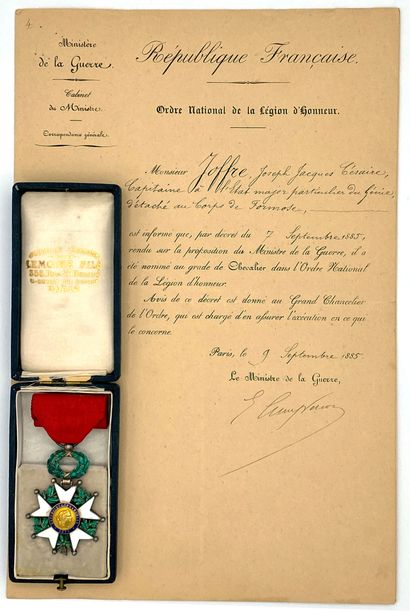 1885, ordre de la Légion d'honneur, étoile...