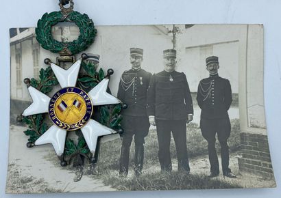 null 1903, ordre de la Légion d'honneur, bijou de commandeur en vermeil, or et émail...