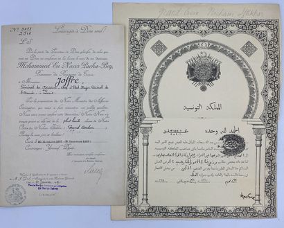 null French Protectorates, three files: Cambodia, royal order of Cambodia, diploma...
