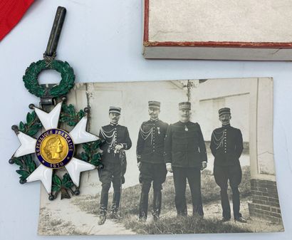 null 1903, ordre de la Légion d'honneur, bijou de commandeur en vermeil, or et émail...