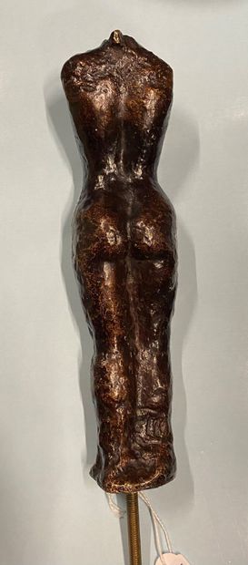 null Aristide MAILLOL (1861-1944)
Torse de femme debout
Épreuve en bronze patiné,...