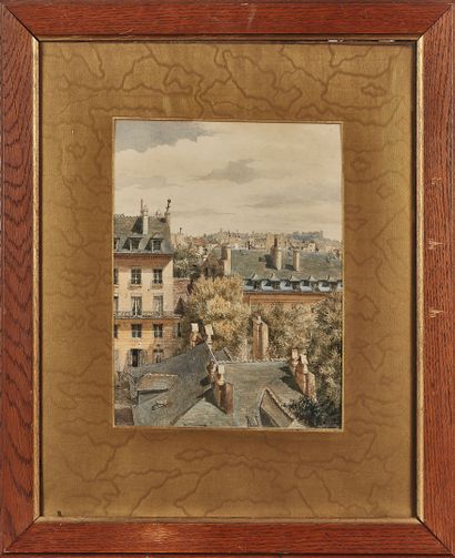 null PAULINIER
Paris, the Sandrié passage (now Auber street)
Watercolor and gouache.
28...