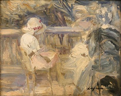 Pierre LAPRADE (1875-1931)
In the garden
Oil...