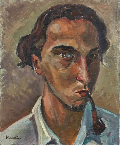 Frédéric LUCE (1896-1974)
The smoker
Oil...