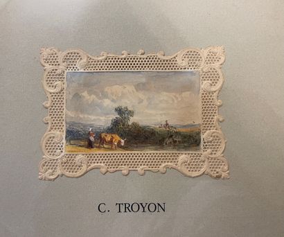 Constant TROYON (1810-1865)
Paysanne et animaux...