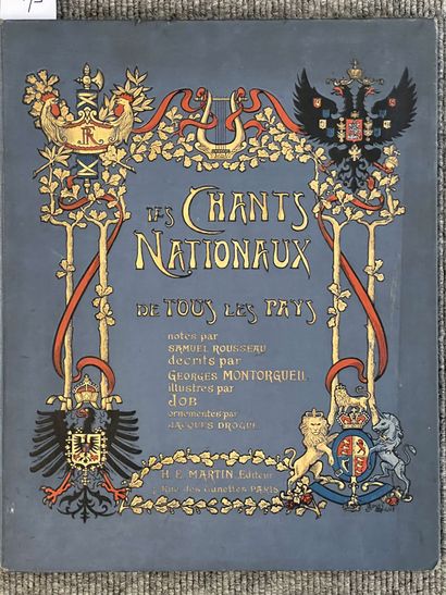 null THREE VOLUMES
 - Les chants nationaux de tous les pays, Montorgueil, illustrated...