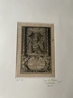 null Deux gravures en noir :
"Frontispice de Louis XIII", épreuve en noir vers 16
d'après...