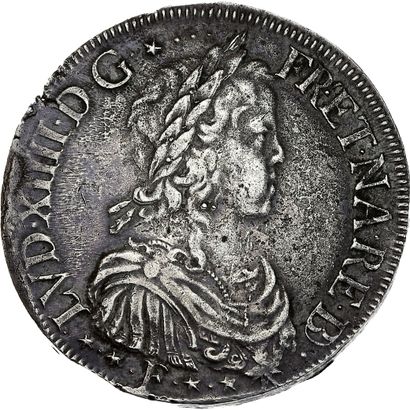 LOUIS XIV (1643-1715)
Écu de Béarn à la mèche...