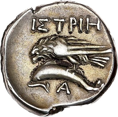 null THRACE
Istros (IVe siècle av. J.-C.)
Statère. 6,23 g.
Deux têtes unies imberbes...