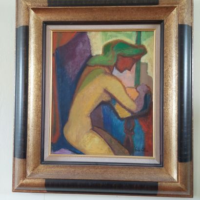 null Louis ALIX (XXe siècle)
"Femme nue assise"
Huile sur toile, signée en bas à...