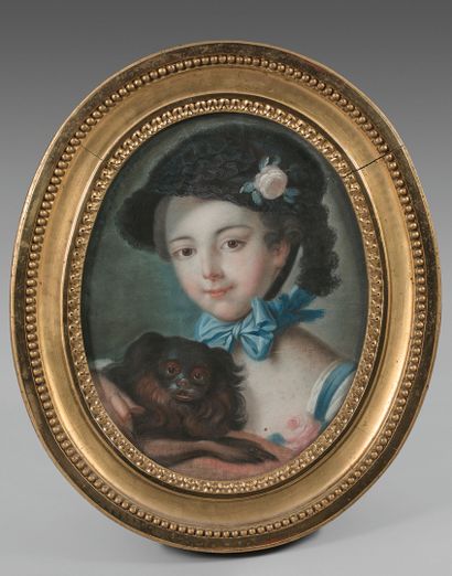 École française du XVIIIe siècle 
Portrait...