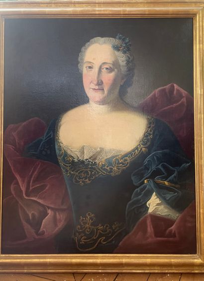 Ecole du XVIIIe siècle
Portrait de femme...