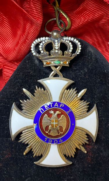 null Serbie - Ordre de l'Étoile de Karageorge, fondé en 1904, ensemble de Ire classe...