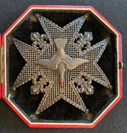 null Ordre du Saint-Esprit, importante plaque de chevalier ayant appartenu au duc...