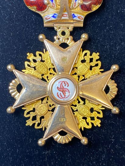 null Russie - Ordre de Saint-Stanislas, bijou de 2e classe (commandeur) avec couronne...