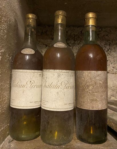 3 bouteilles Château PÉRAN, Haut-Langon près...