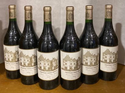 6 bouteilles Château HAUT-BRION, 1° cru Pessac-Léognan...