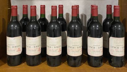 12 bouteilles Château LYNCH-BAGES, 5° cru...