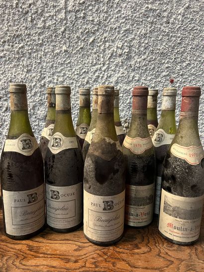 11 bouteilles BEAUJOLAIS DIVERS (et, ea,...