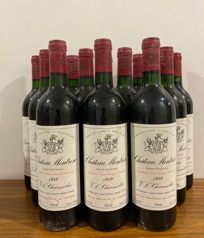12 bouteilles Château MONTROSE, 2° cru Saint-Estèphe...