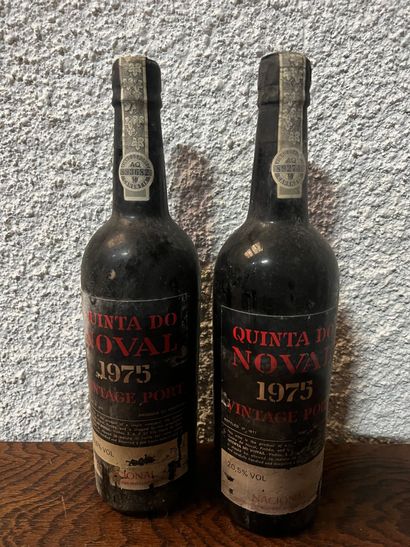 null 2 bouteilles PORTO "Touriga Nacional", Quinta do Noval 1975 (ela)