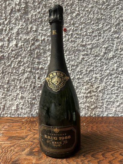 1 bouteille CHAMPAGNE Krug 1988 (et, ea;...