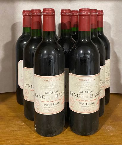 9 bouteilles Château LYNCH-BAGES, 5° cru...