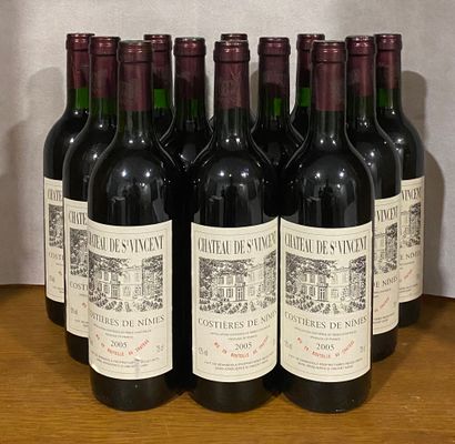 12 bouteilles COSTIÈRES DE NÎMES Château...