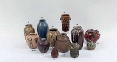 Georges HOENTSCHEL (1855-1915)
Vase ovoïde...