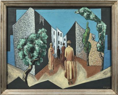 Léopold SURVAGE (1879-1968)
The street, 1923
Oil...