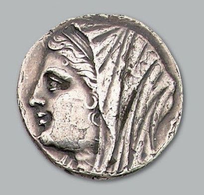 SICILE Époque de Hiéron II: Tétradrachme de 16 Litrae (274-216 av. J.-C.). 13,17...