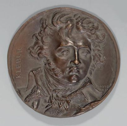 Pierre Jean David d'ANGERS (1788-1856) Jean-Baptiste Kléber, 1831 Médaillon, épreuve...